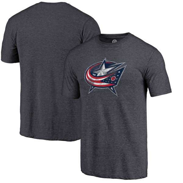Men's Columbus Blue Jackets Distressed Team Primary Logo Tri Blend T-Shirt Navy FengYun,We sell and wholesale Men's Columbus Blue Jackets Distressed Team Primary Logo Tri Blend T-Shirt Navy FengYun on line form chian!
